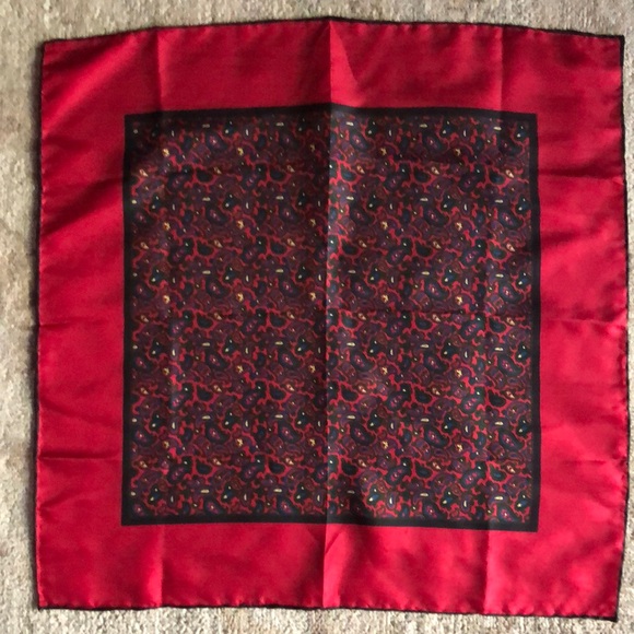 ASHEAR Silk Pocket Square  All Silk, Hand Rolled. Made in Italy, - Picture 2 of 8